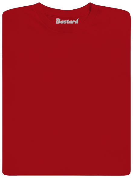 Bez potlače pánske dlhý rukáv Red