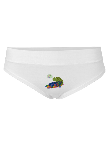 Zmätený chameleón dámske nohavičky White