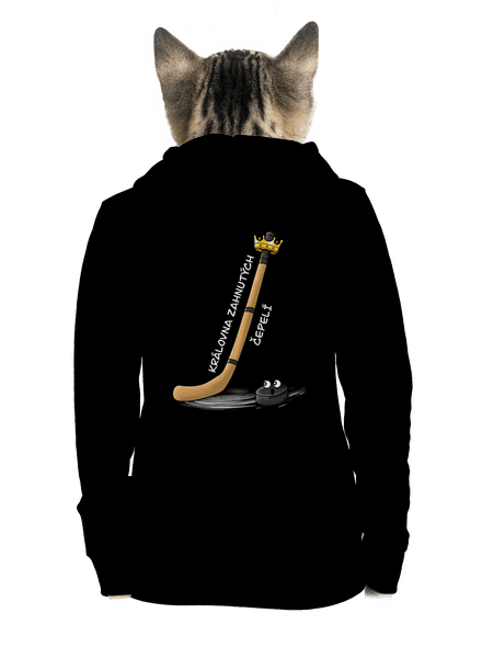 Kráľ zahnutých čepelí - hokej dámska mikina na zips Black