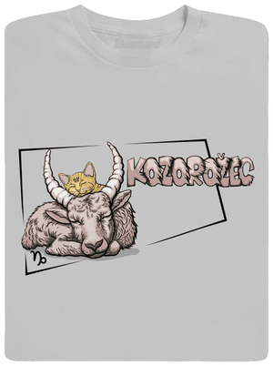 Mačací horoskop: Kozorožec pánske tričko Pacific Grey