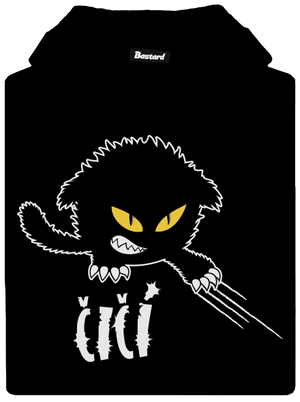 Čičina pánska mikina klokanka Black