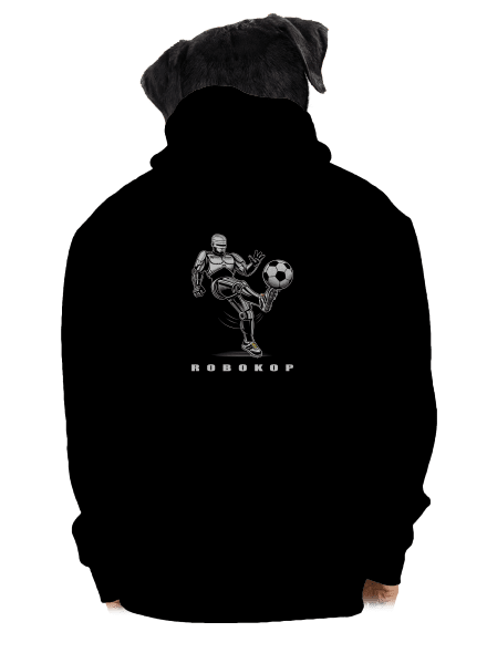 Robokop pánska mikina na zips Black