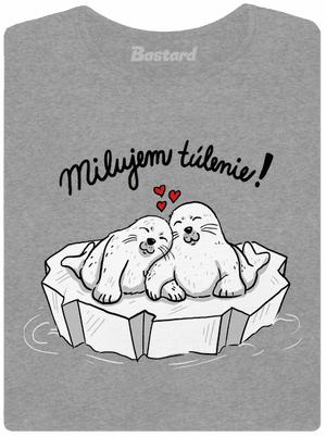 Milujem túlenie dámske tričko Dark Gray Melange