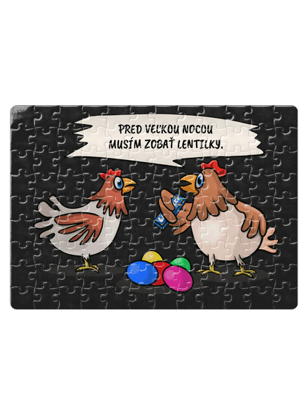 Sliepka pred Veľkou nocou puzzle White
