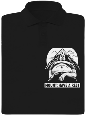 Mount have a rest pánska polokošeľa Black
