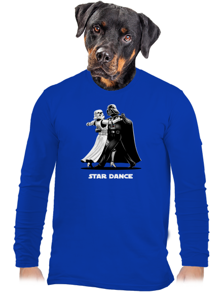 Star dance pánske dlhý rukáv Royal Blue