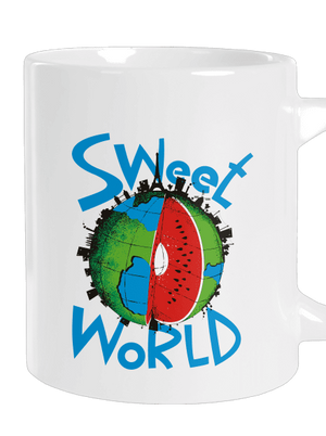 Sweet World veľký hrnček White