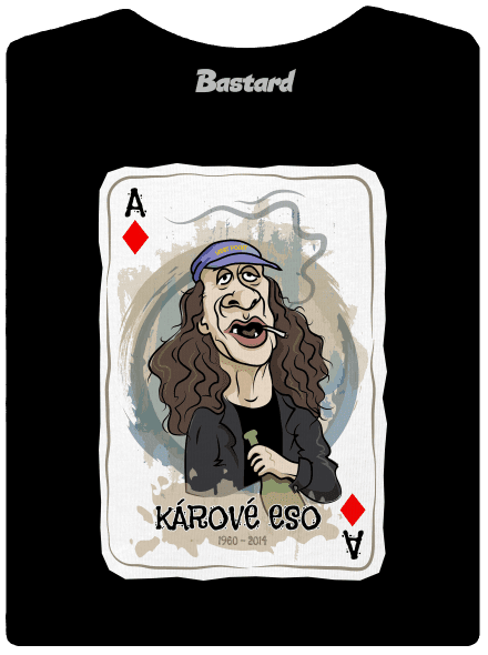 Kárové eso dámske tričko prémium Black