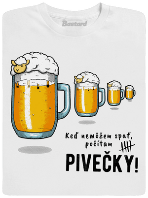 Pivečka pánske dlhý rukáv White