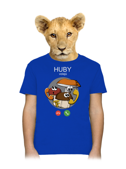 Huby volajú detské tričko Royal Blue