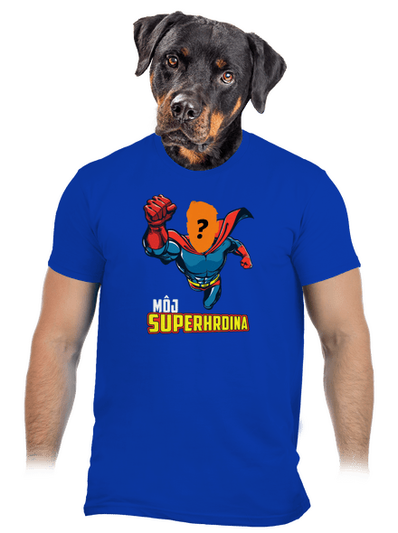 Môj superhrdina pánske tričko Royal Blue