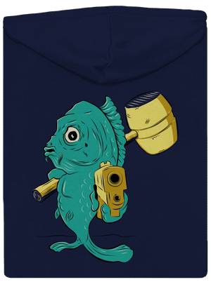 Posledná štedrovečerná pánska mikina na zips Navy