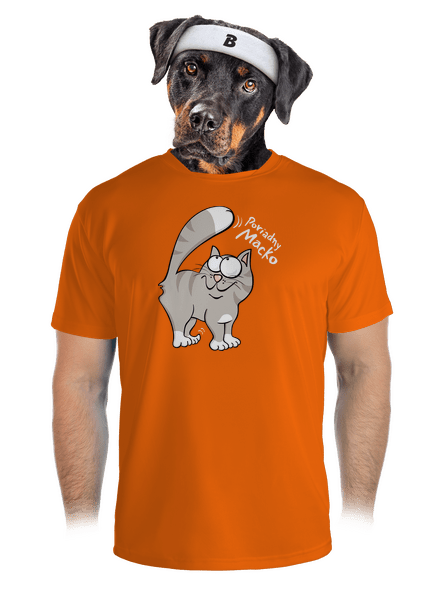 Macko a Micka pánske športové tričko Neon Orange