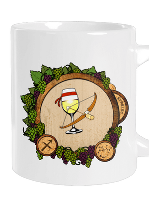 Vínny horoskop: Strelec veľký hrnček White