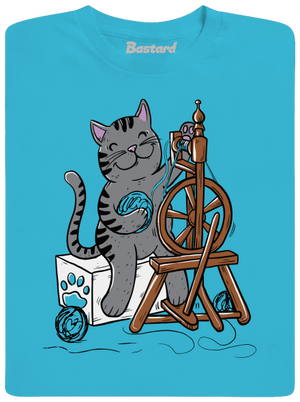 Mačka pradie pánske tričko Swimming Pool