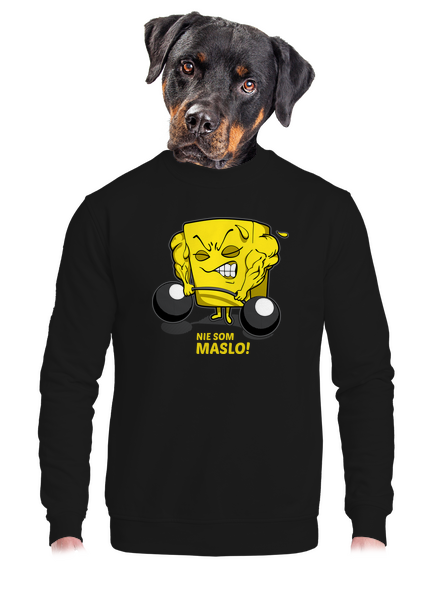 Nie som maslo unisex mikina bez kapucne Black