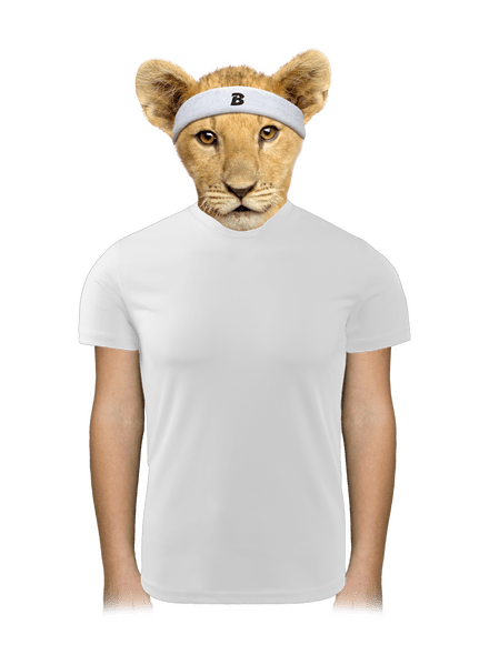 Bez potlače detské športové tričko White