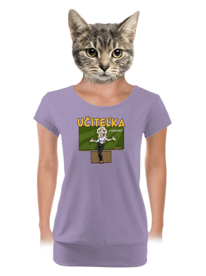 Učitel'ka v septembri dámske tričko s lemom Lavender
