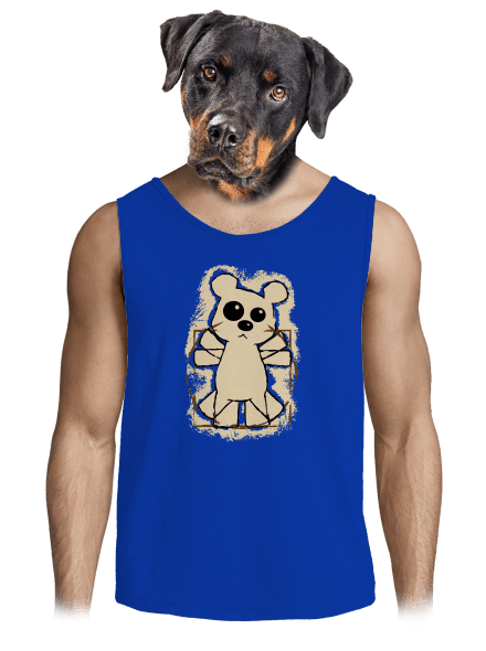 Da Vinci Teddy pánske tielko Royal Blue