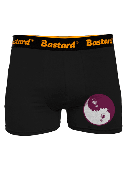 Jin Jang víno boxerky Black