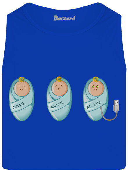 AI baby pánske tielko Royal Blue