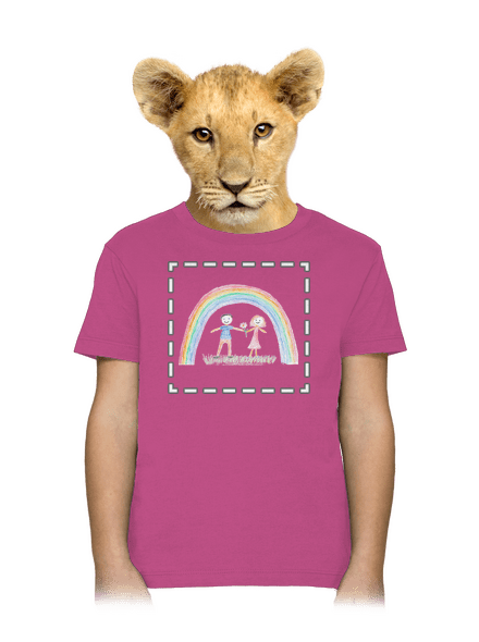 Detské kresby - Nahraj vlastnú detské tričko Fuchsia