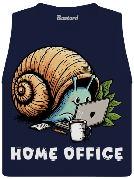 Slimákov home office dámske tielko voľné Navy