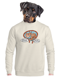 unisex mikina bez kapucne