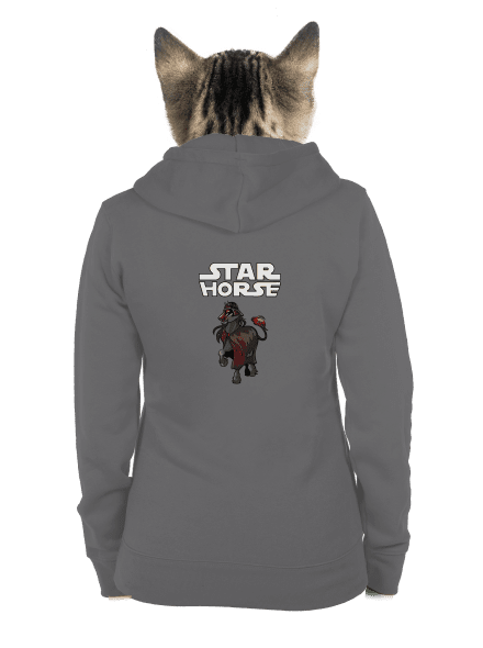 Star horse dámska mikina na zips Steel Gray