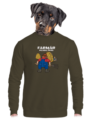 unisex mikina bez kapucne