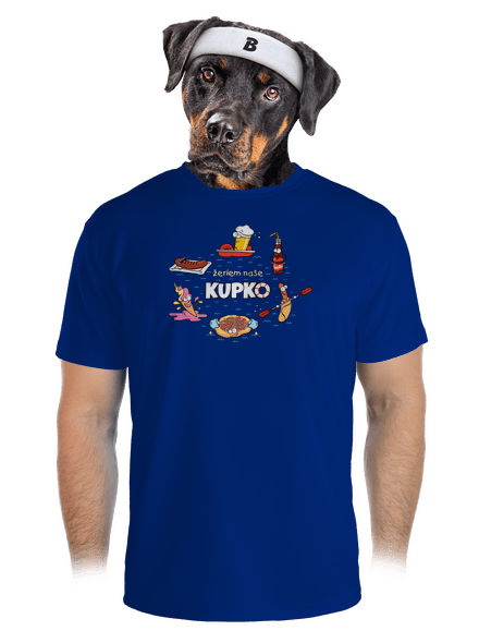 Slovenské kupko pánske športové tričko Royal Blue Mal