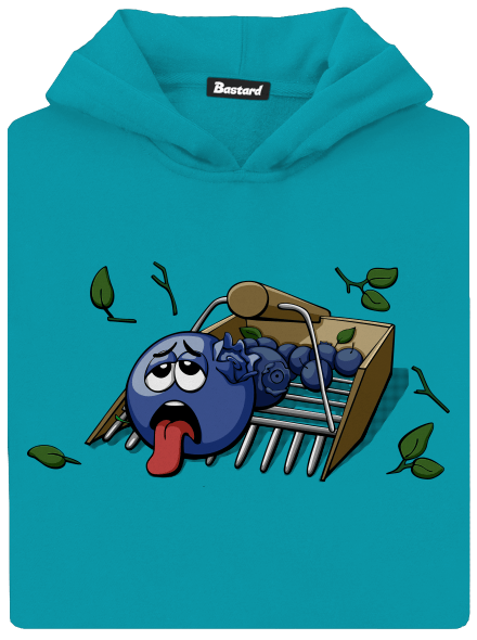 Čučoriedky detská mikina klokanka Hawaiian Blue