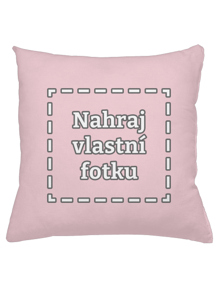 Vlastná potlač vankúš Light Pink