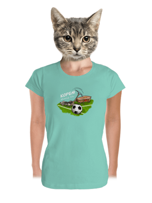 Kopem za svoj tím dámske tričko prémium Mint Mal