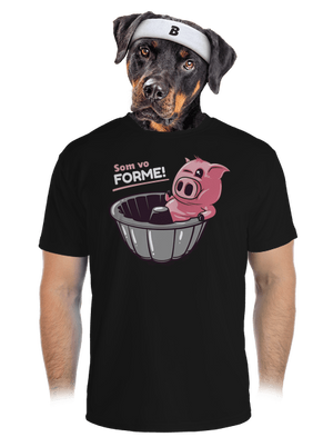 Vo forme pánske športové tričko Black