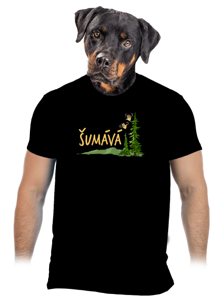 Šumává pánske tričko Black