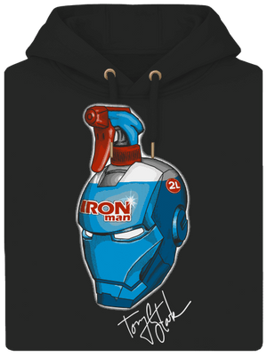 Čistič okien unisex mikina premium Dark Black