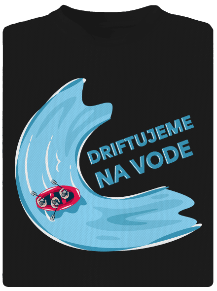Driftujeme na vode detské športové tričko Black