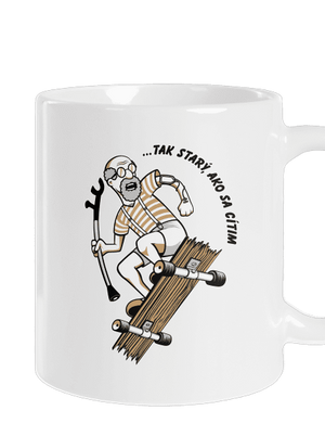 Starý, ako sa cítim klasický hrnček White