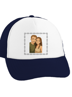 Ghibli efekt z vlastnej fotky šiltovka truckerka French Navy cap