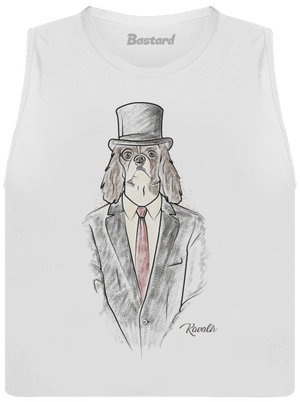 Kavalír dámske tielko voľné White