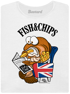 Fish and chips dámske tričko White