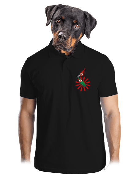 Kamikaze pánska polokošeľa Black