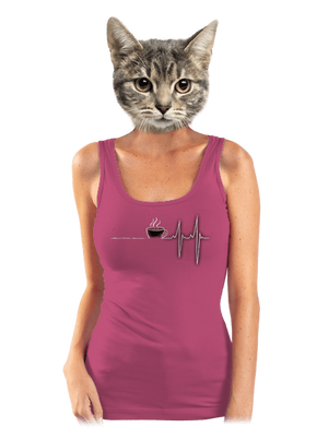 Coffee help dámske tielko klasické Magenta