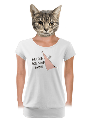 dámske tričko s lemom