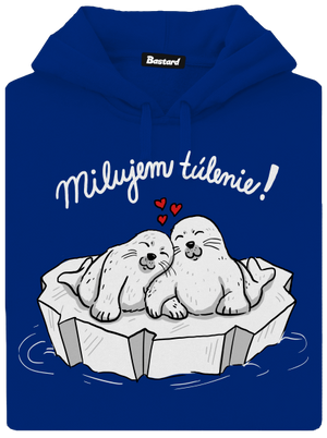 Milujem túlenie dámska mikina klokanka Royal Blue Mal