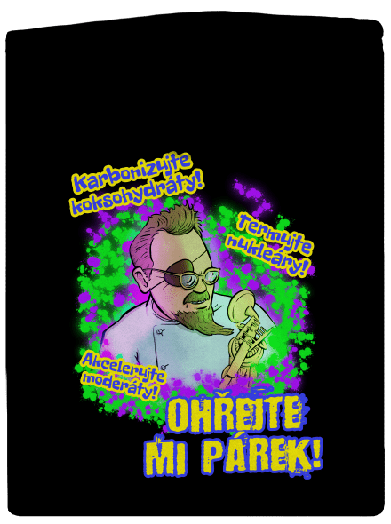 Ohřejte mi párek dámska mikina na zips Black