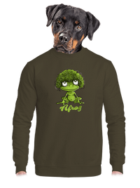 unisex mikina bez kapucne