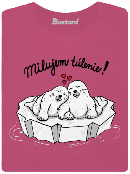 Milujem túlenie dámske tričko prémium Magenta