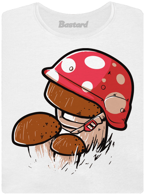 Hríb dámske tričko s lemom White